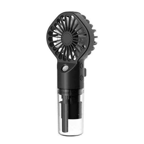 Portable USB mist fan with strong power spray, humidification, and icy cooling technology.