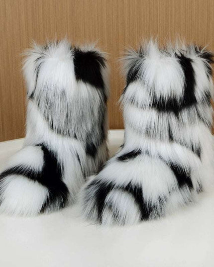 Ladies Fluffy 35cm  Sexy Y2g Boots