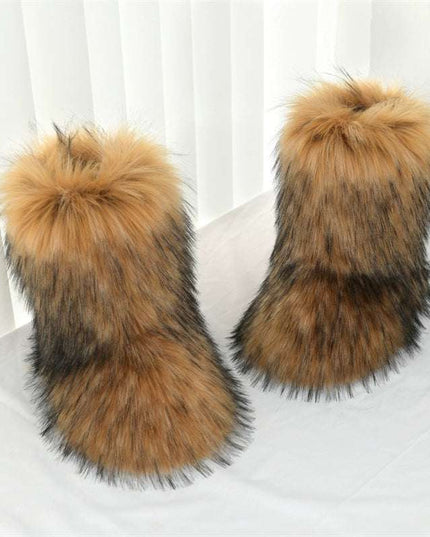 Ladies Fluffy 35cm  Sexy Y2g Boots