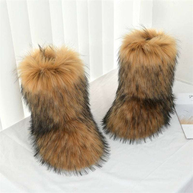 Ladies Fluffy 35cm  Sexy Y2g Boots