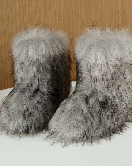 Ladies Fluffy 35cm  Sexy Y2g Boots