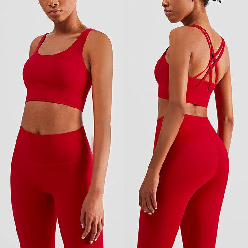 Plush Sports AccessoriesStay cool and stylish with our luxury guide plush sports accessories   two-piece Yoga Suit! The cross-backless bra and cropped pants come in Chinese red, Night Sea, Yoga wearPlush Fashions ShopPlush Fashion Shop