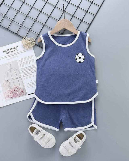 Pure cotton boys and girls suit