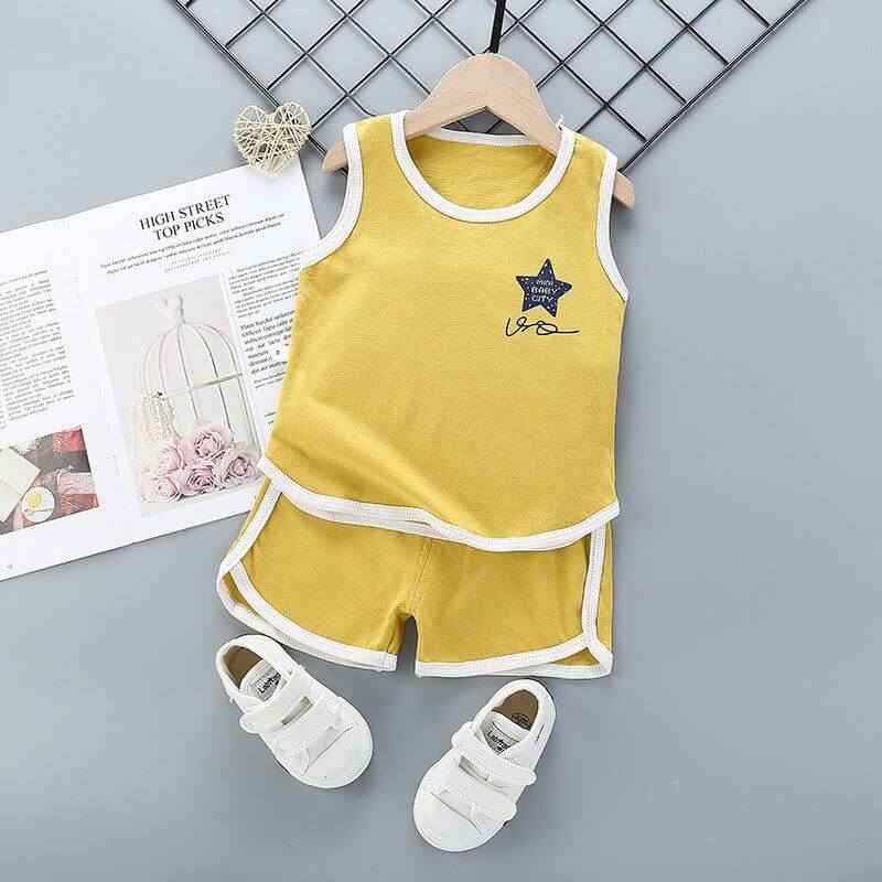 Pure cotton boys and girls suit