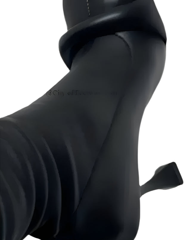 Women  Square Toe Leather Knee High Boots - Plush Fashion Shop #