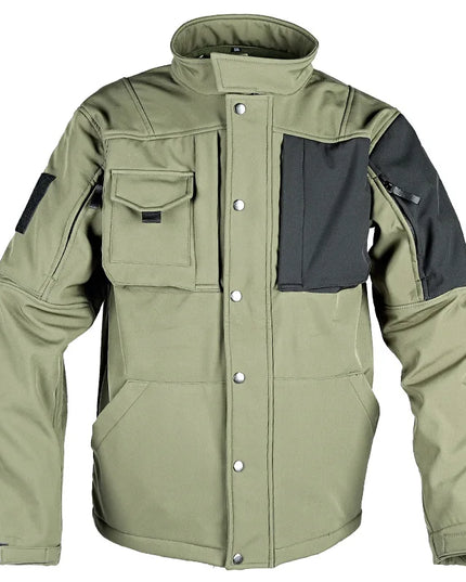 Tactical  Men's Military Soft Shell  Waterproof Windproof Fleece Warm  Multi-pocket Coats