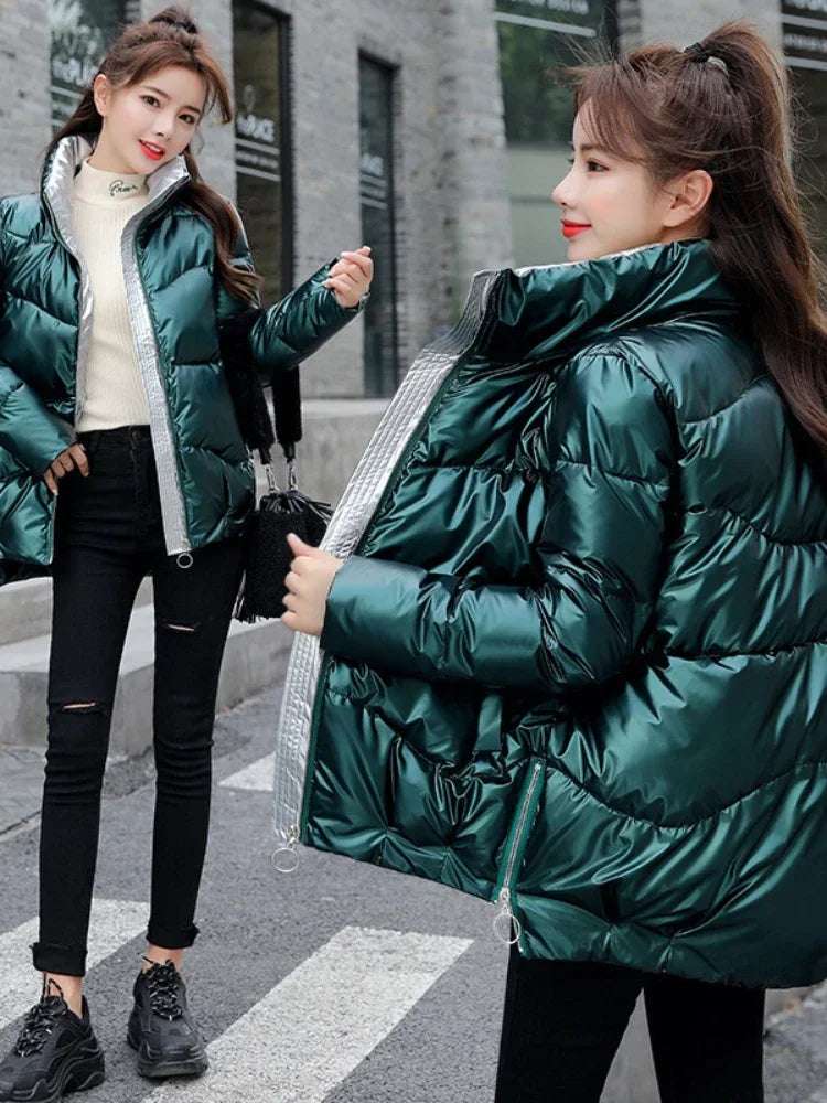 Women Winter Warm Bread Padded Casual Thick  Oversized Cotton Coat - Plush Fashion Shop #