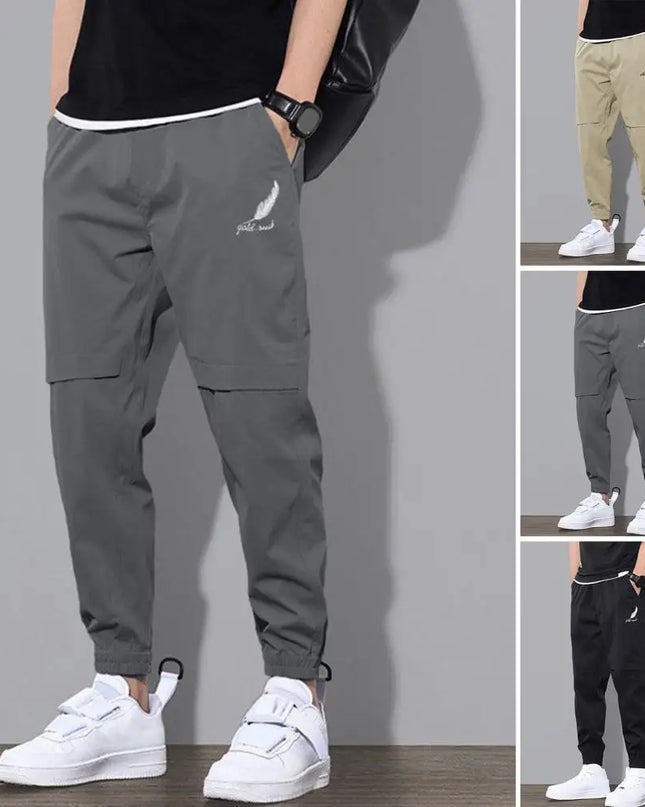 Men  Elastic Waist  Cargo Pants - Plush Fashion Shop #