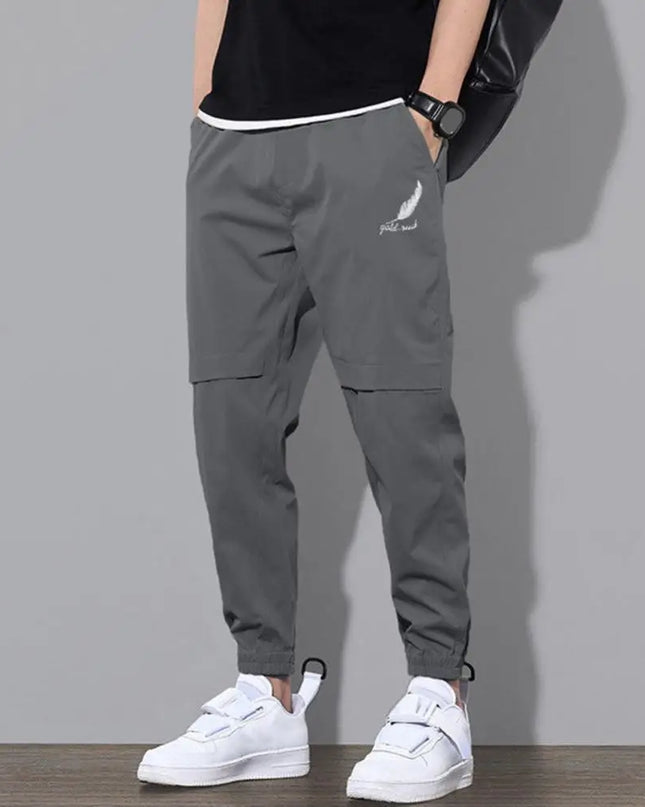 Men  Elastic Waist  Cargo Pants - Plush Fashion Shop #