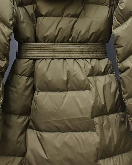 New Winter Hooded Over The Knee Puffer Coats For  Women - Plush Fashion Shop #