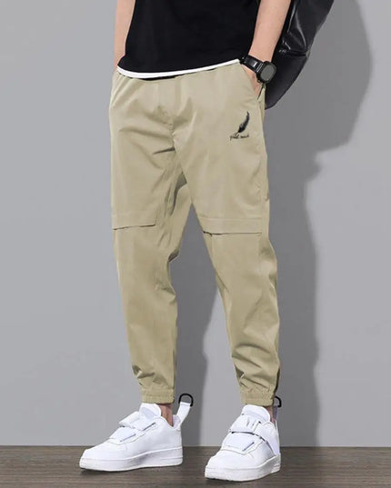 Men  Elastic Waist  Cargo Pants