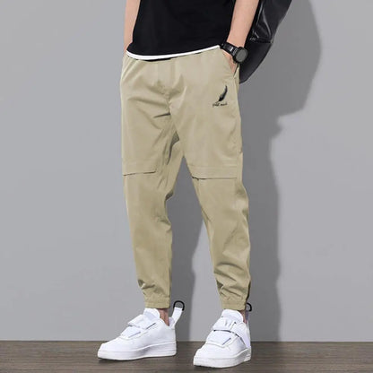 Men  Elastic Waist  Cargo Pants - Plush Fashion Shop #