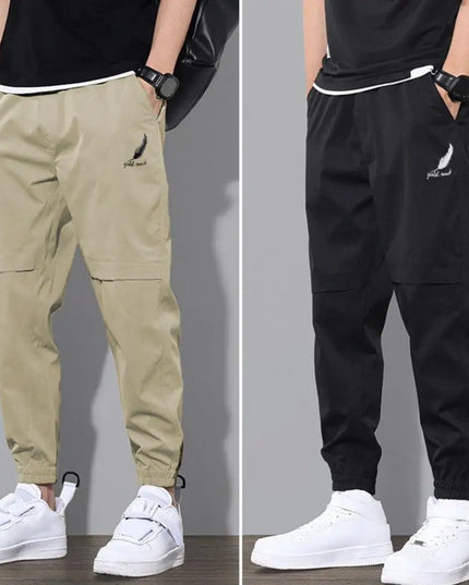 Men  Elastic Waist  Cargo Pants