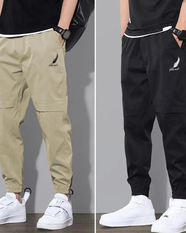 Men  Elastic Waist  Cargo Pants - Plush Fashion Shop #