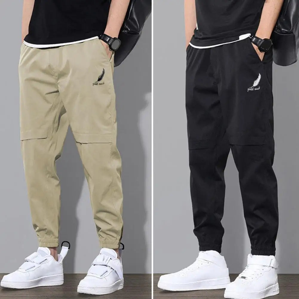 Men  Elastic Waist  Cargo Pants - Plush Fashion Shop #