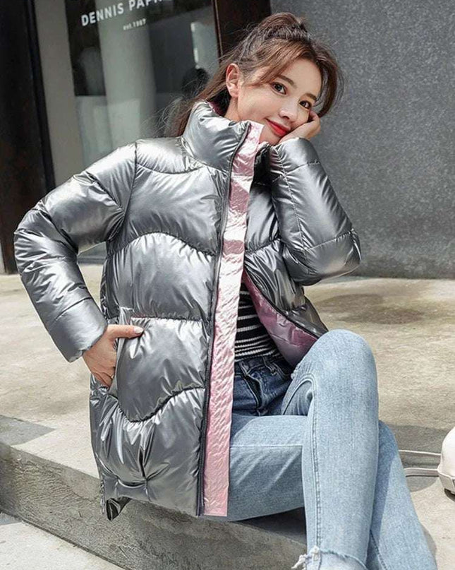 Women Winter Warm Bread Padded Casual Thick  Oversized Cotton Coat - Plush Fashion Shop #