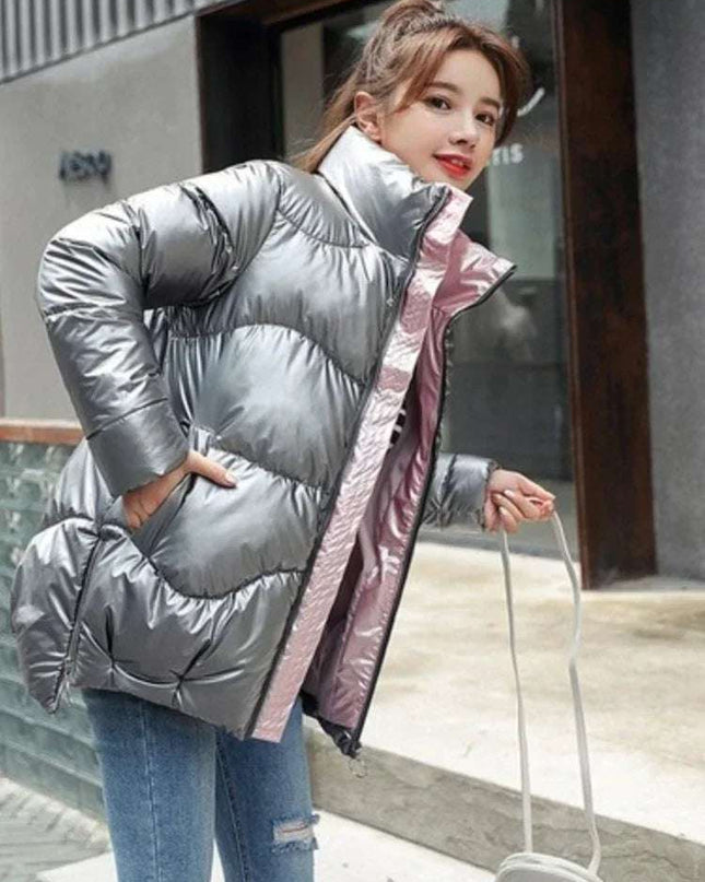 Women Winter Warm Bread Padded Casual Thick  Oversized Cotton Coat - Plush Fashion Shop #