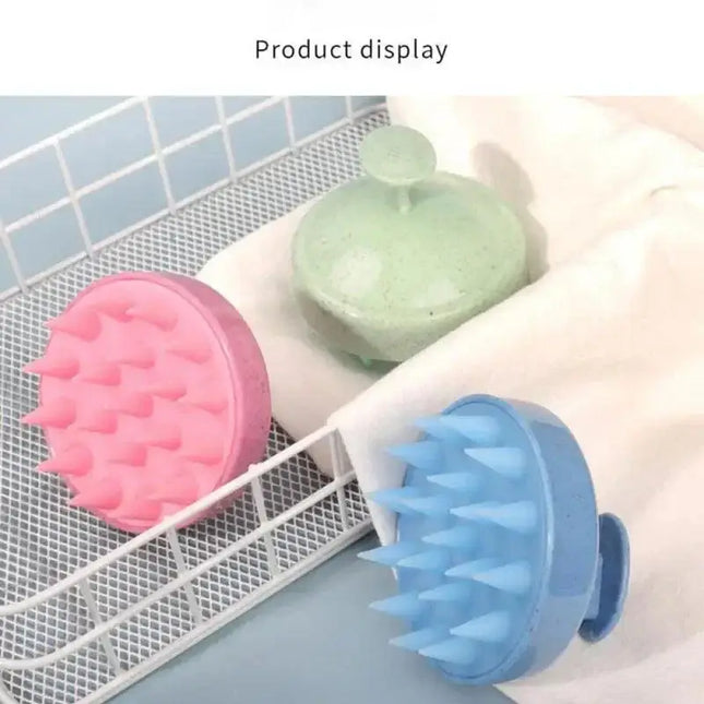 Silicone Shampoo Brush Head Scalp Massage Comb - Plush Fashion Shop #