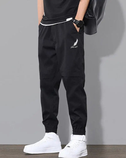 Men  Elastic Waist  Cargo Pants