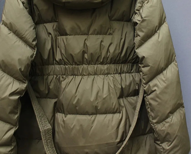 New Winter Hooded Over The Knee Puffer Coats For  Women