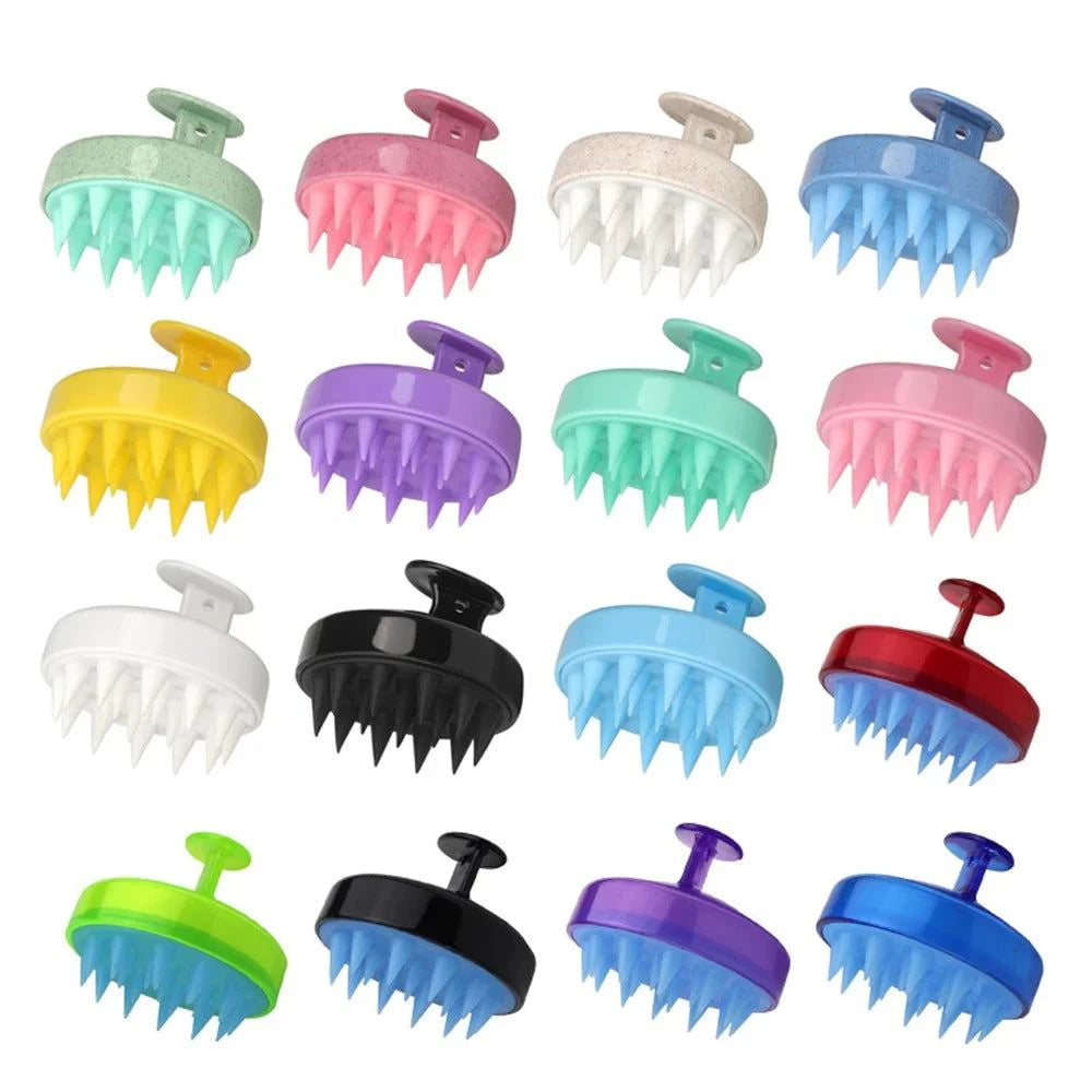 Silicone Shampoo Brush Head Scalp Massage Comb - Plush Fashion Shop #