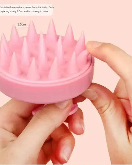 Silicone Shampoo Brush Head Scalp Massage Comb - Plush Fashion Shop #