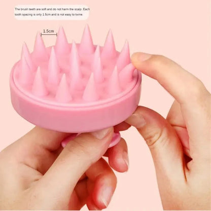 Silicone Shampoo Brush Head Scalp Massage Comb - Plush Fashion Shop #