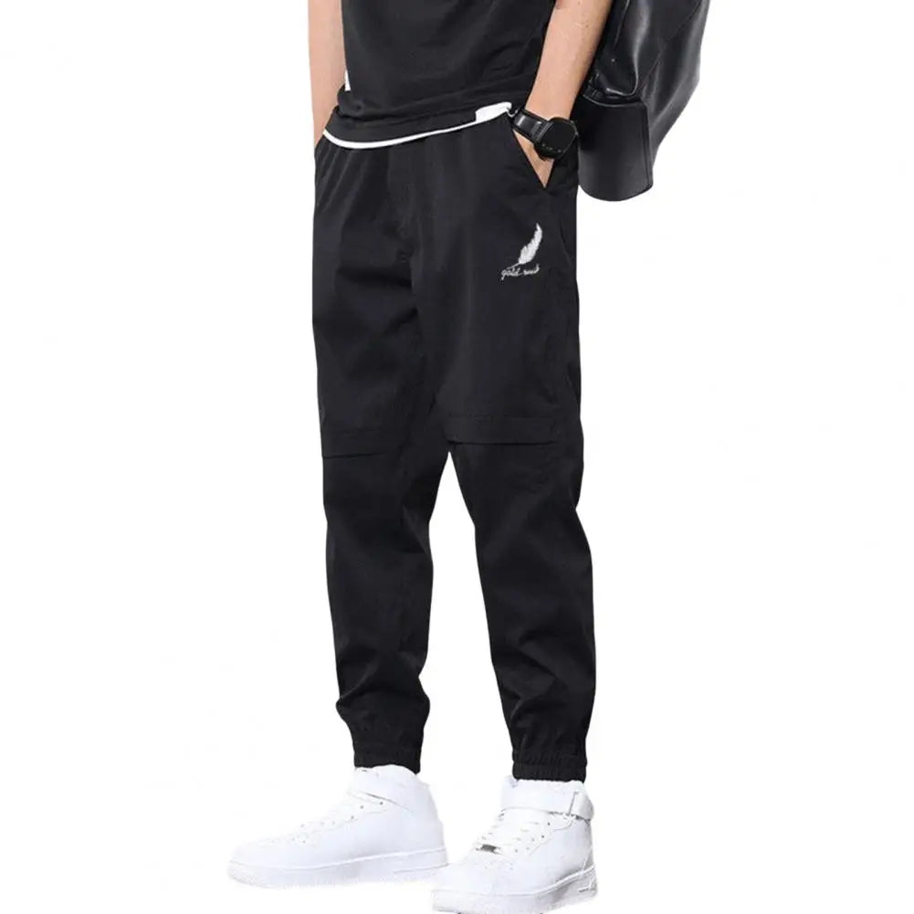 Men  Elastic Waist  Cargo Pants - Plush Fashion Shop #