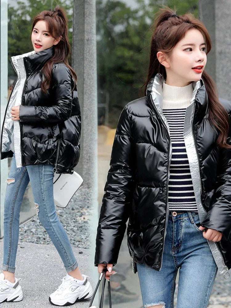 Women Winter Warm Bread Padded Casual Thick  Oversized Cotton Coat - Plush Fashion Shop #