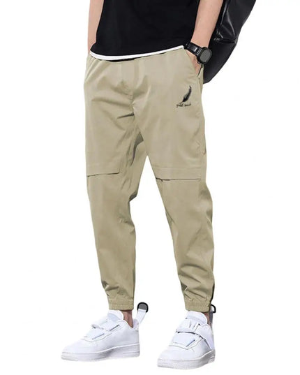 Men  Elastic Waist  Cargo Pants - Plush Fashion Shop #