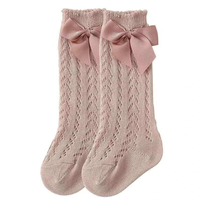 Baby Girls Long Bow Sock