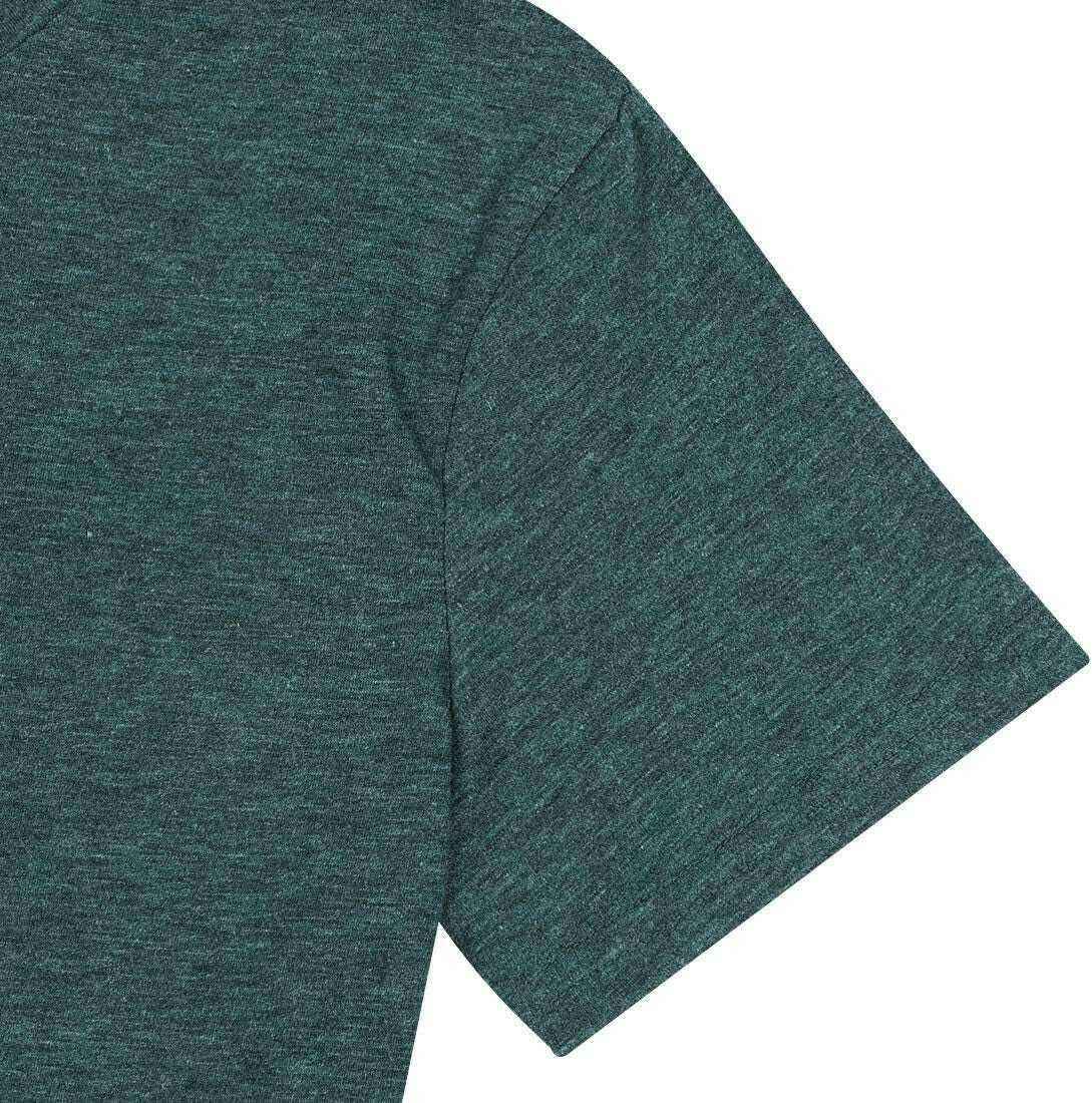 Women's His Grace Is Enough short sleeve tee, green fabric close-up, soft and breathable.