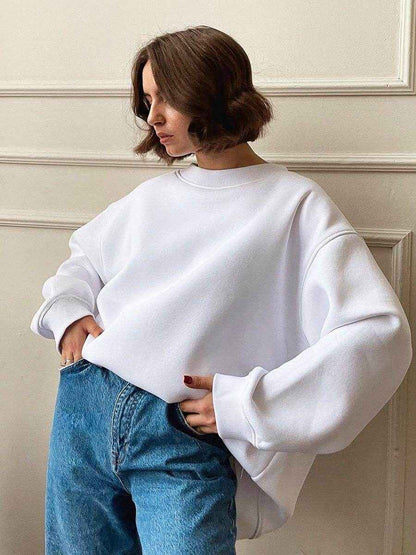 Women's Solid Color Loose Sweater