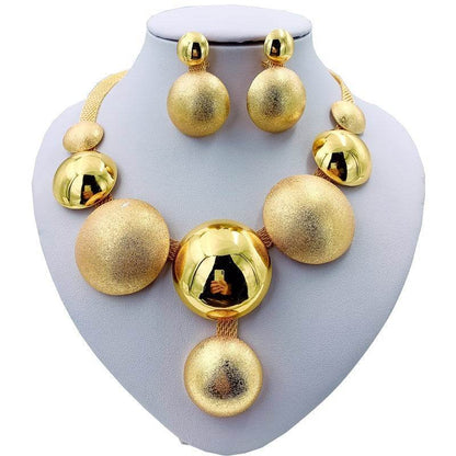 Necklaces & PendantsThis four-piece alloy jewelry set is perfect for  Jewelry Necklaces &amp; Pendants Made with high-quality materials and an electroplating treatment, it exudes elegan3 piece setPlush Fashions ShopPlush Fashion Shop