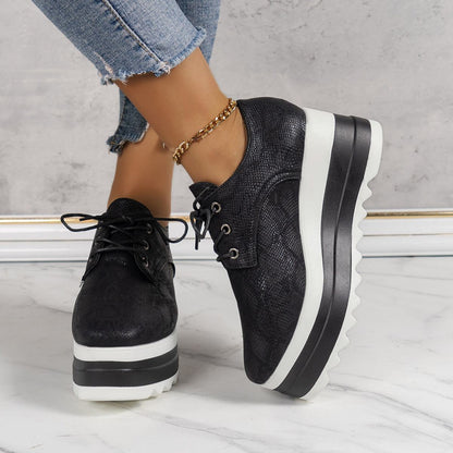 Round Toe Lace-up Platform Thick Bottom Shoes WomenStep into summer with these Round Toe Lace-up Platform Thick Bottom Shoes from Plush Fashions Shop Vintage Summer Spice. These shoes feature a solid color, flatform ShoesPlush Fashions ShopPlush Fashion Shop