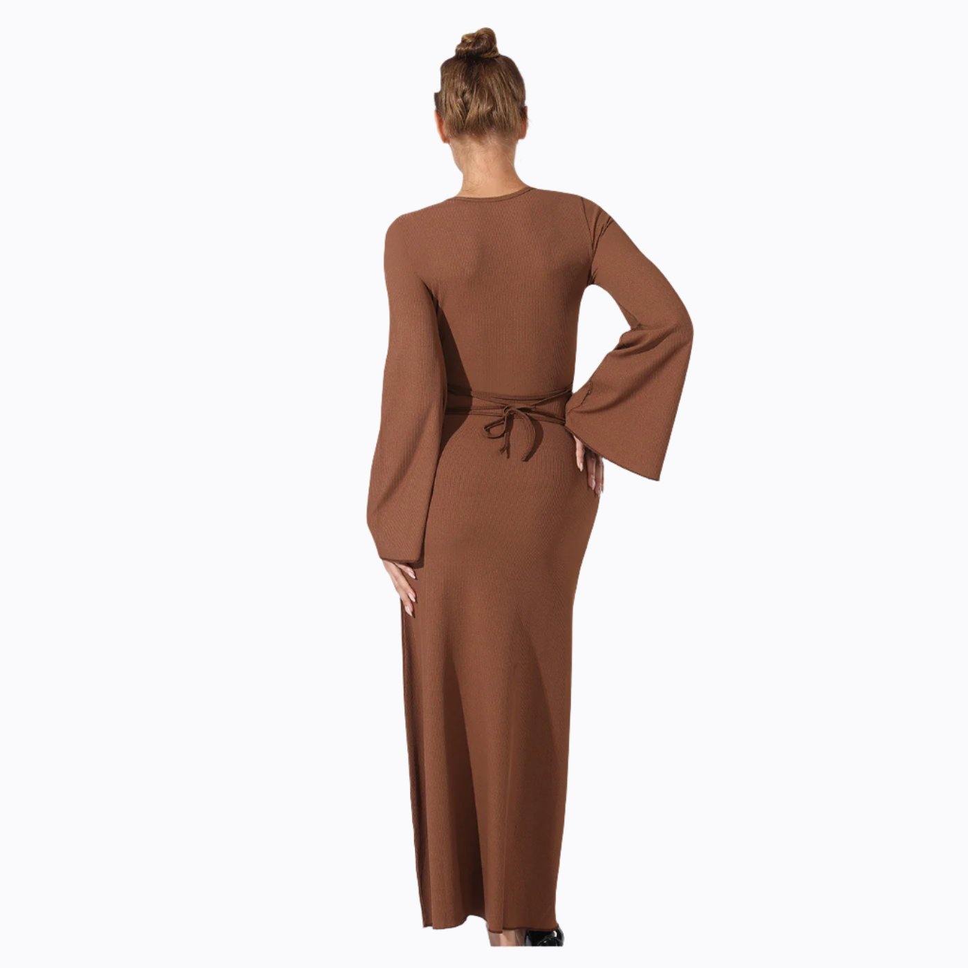 Women's Fashion Simple Solid Color Dress - Plush Fashion Shop #