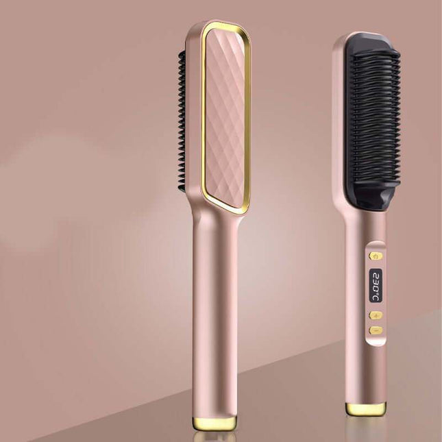 Profissional Hair Straightener  Electric Hot Comb Anti-scalding Ceramic Hair Curler Straightening Combs - Plush Fashion Shop #