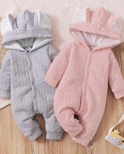 Infant Hooded Romper Outer Wear