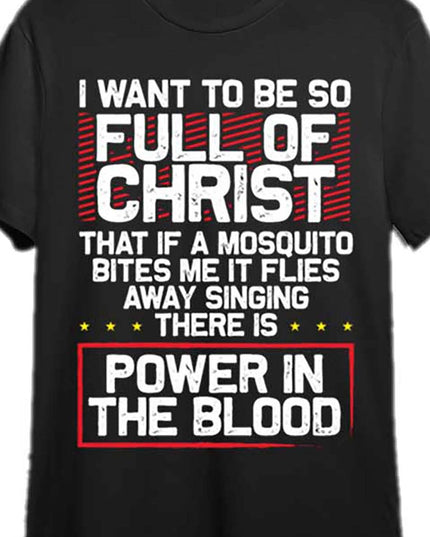 There's Power in Blood - Religious T-Shirt - Plush Fashion Shop #