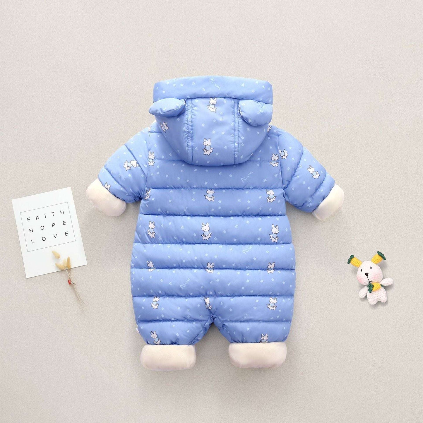 Boys' And Girls' Padded And Thickened Thermal OnesieStay warm and stylish with our Boys' and Girls' Padded and Thickened Thermal Onesie. Made of high-quality polyester, this onesie is perfect for cold days. The fashioInfant coatPlush Fashions ShopPlush Fashion ShopThickened Thermal Onesie