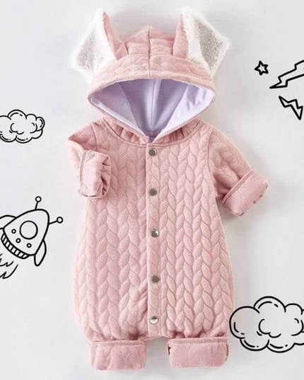 Infant Hooded Romper Outer Wear