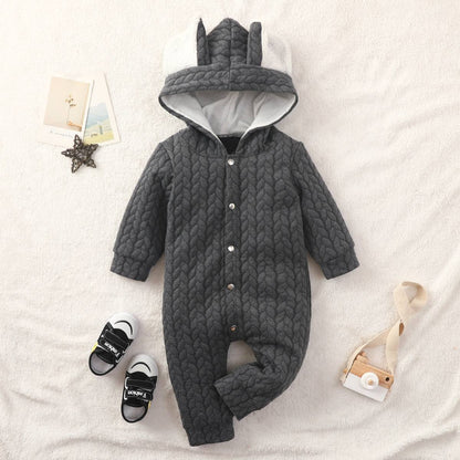 Infant Hooded Romper Outer Wear