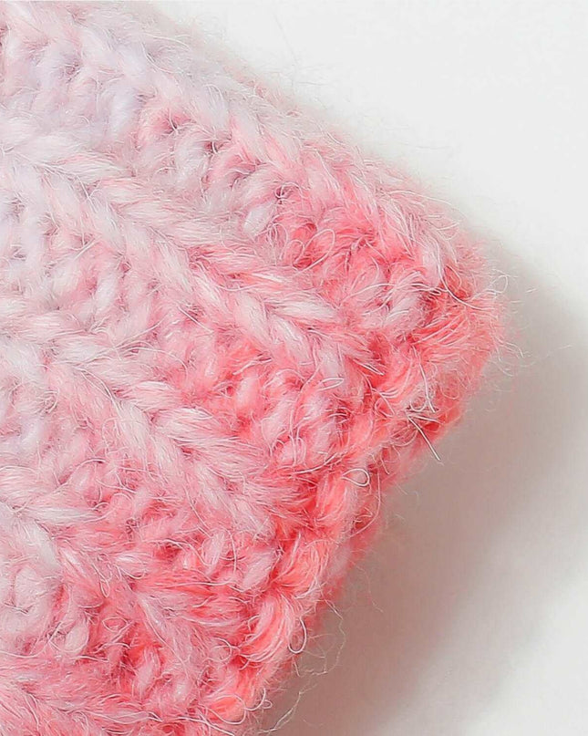 Gradient Knit Hat with Pompom - Plush Fashion Shop #