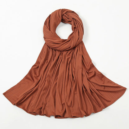 Women's Knitted Cotton Striped Solid Color ScarfElevate your style with our Women's Knitted Thread Cotton Scarf! Made from premium cotton, it comes in various solid colors, adding sophistication to any outfit. LigScarfPlush Fashions ShopPlush Fashion ShopKnitted Cotton Striped Solid Color Scarf