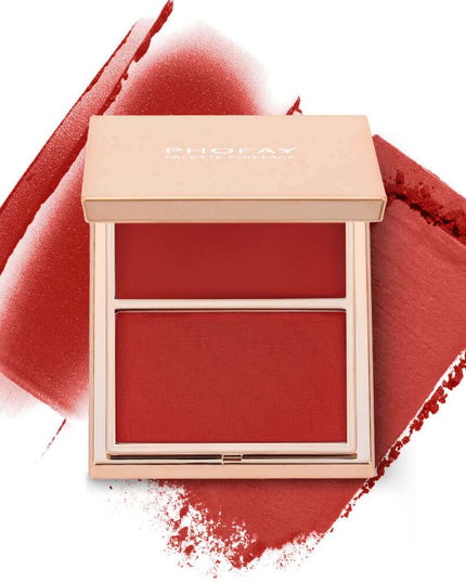 PHOFAY Double-Take Cream & Powder Blush Duo - Plush Fashion Shop #