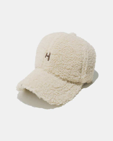 Sherpa Letter H Embroidered Cap - Plush Fashion Shop #