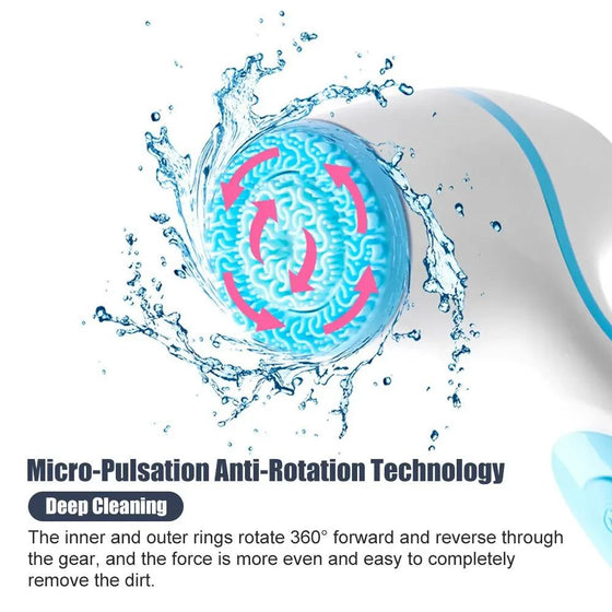 Advanced Ultrasonic Facial Cleansing Brush with Multi-Functionality and Micro-Pulsation Technology.