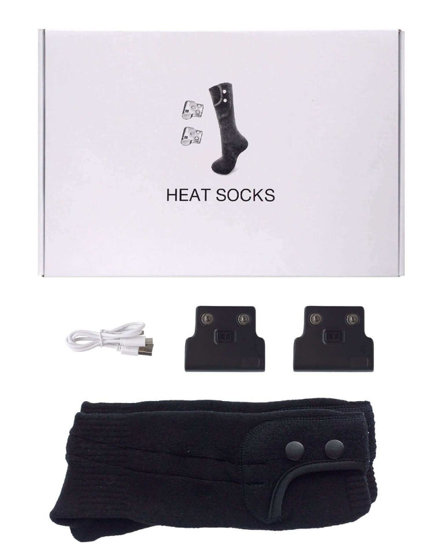 Heating Cotton Socks Feet Warmer Third Gear Fixed Temperature Full Foot - Plush Fashion Shop #