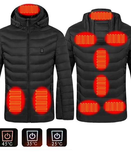 New Heated Coat USB Electric Thermal Winter Clothing - Plush Fashion Shop #