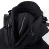 Men's Spring and Autumn Wind Mask Hoodie showcasing zip closure and adjustable wind mask for comfort and style.